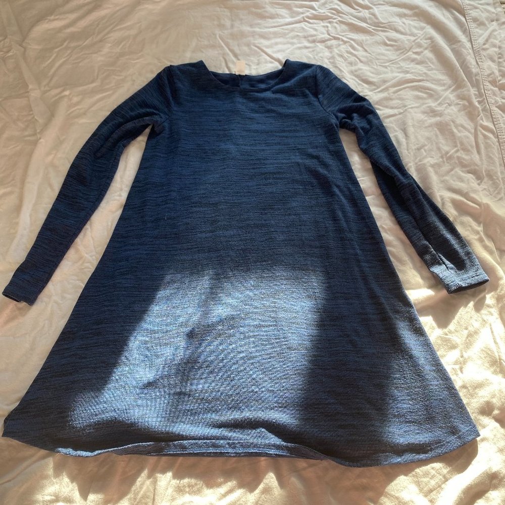 Old Navy Long-Sleeve Blue Dress